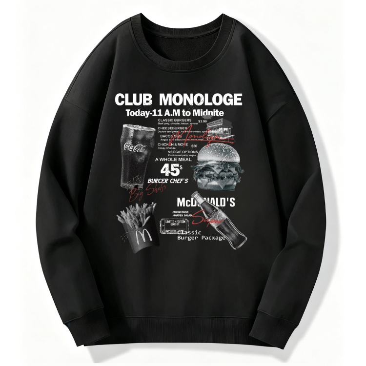 Vintage Fast Food Sweatshirt - Image 5