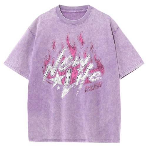 New Life Washed T-Shirt - Image 5