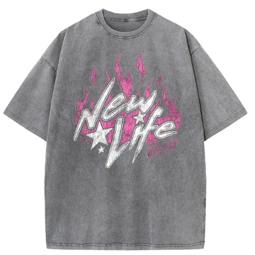 New Life Washed T-Shirt - Image 3