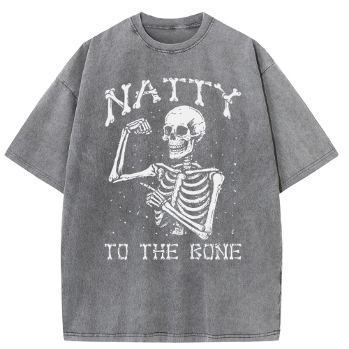 Natty Skull Washed T-Shirt - Image 2