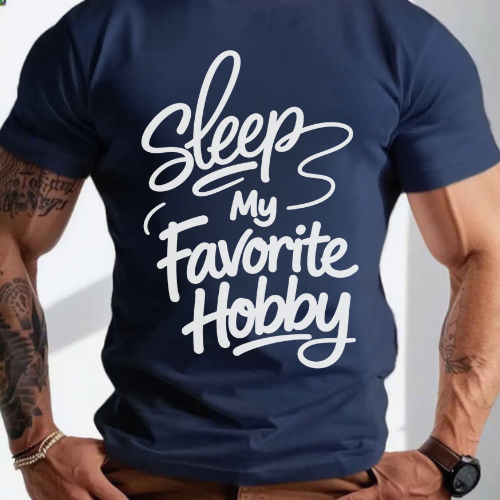 Sleep My Favorite Hobby T-Shirt - Image 3