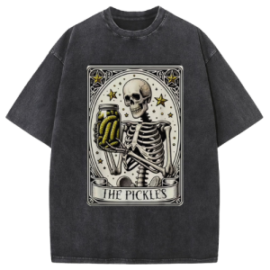 Magic Tarot Skull Washed T-Shirt